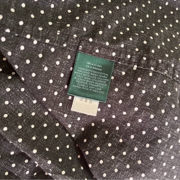 Lauren Ralph Lauren Navy & Black & White Polka Dot Button Down Bundle (X… - Picture 7 of 8